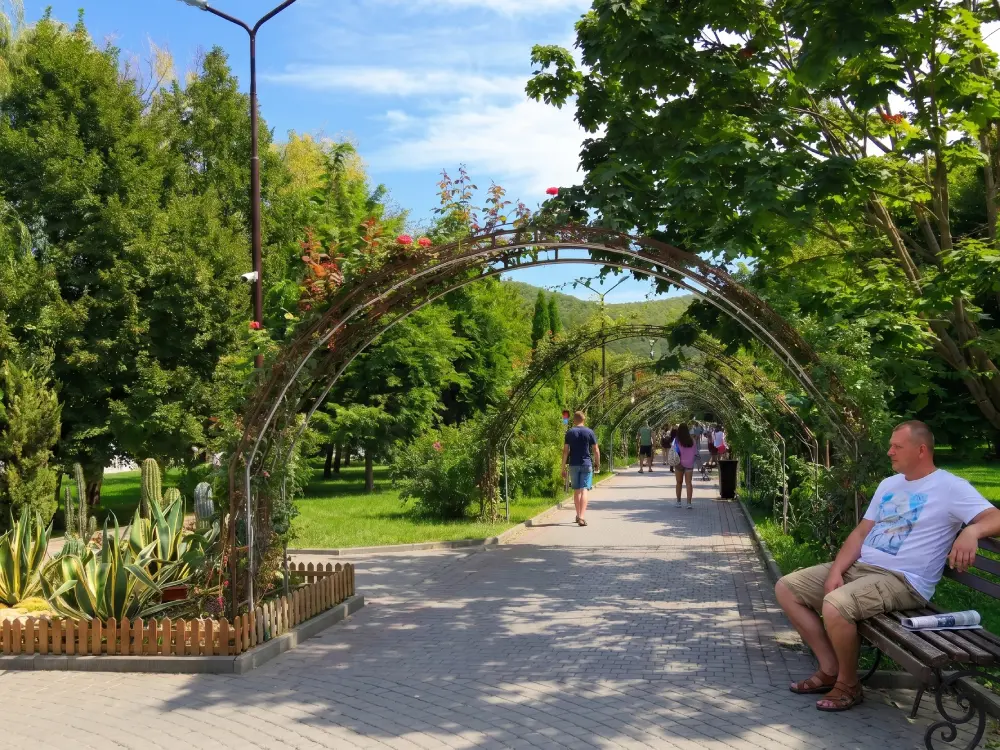 Вид на Арт-парк в Абрау-Дюрсо