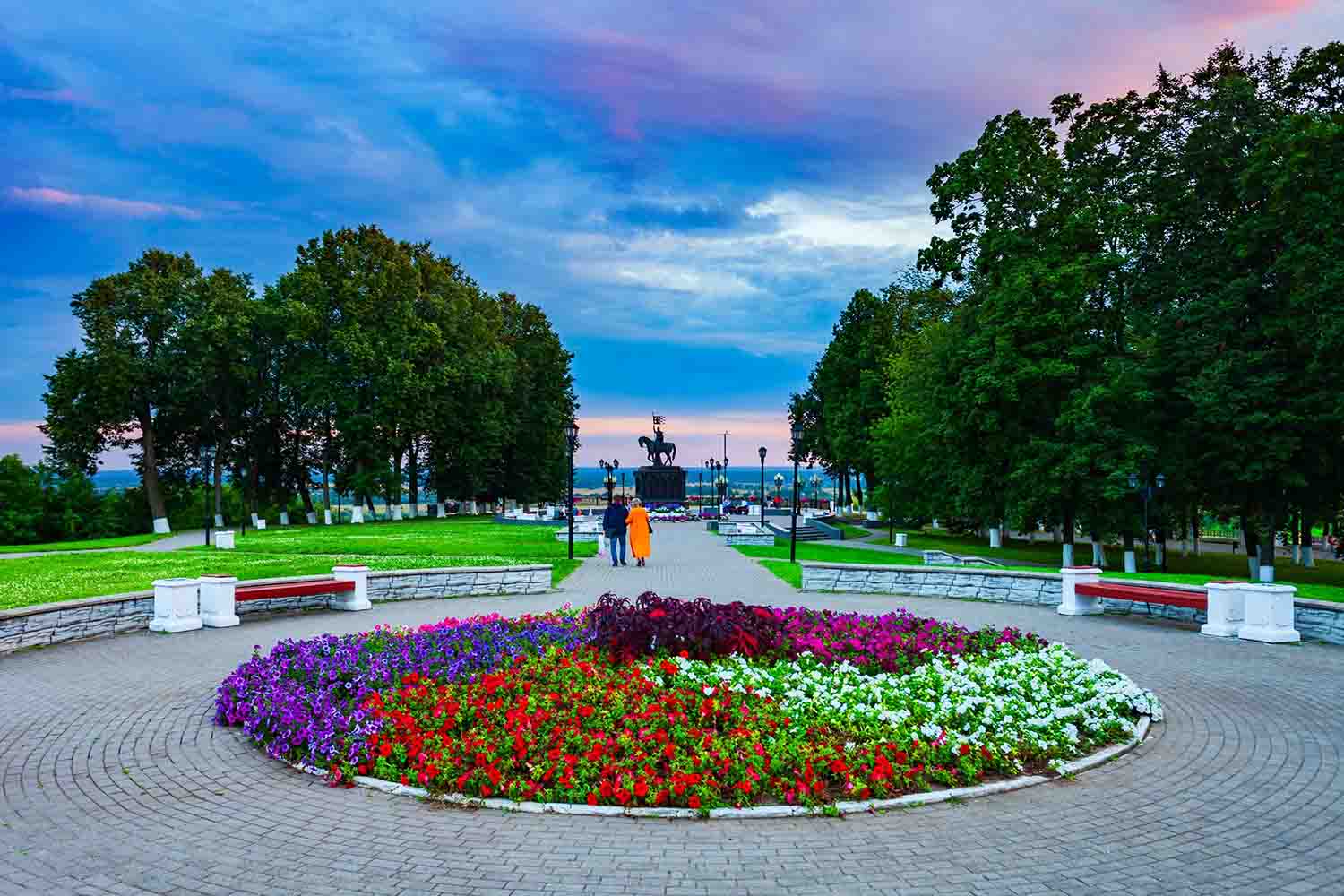 Общественный парк в центре Владимира