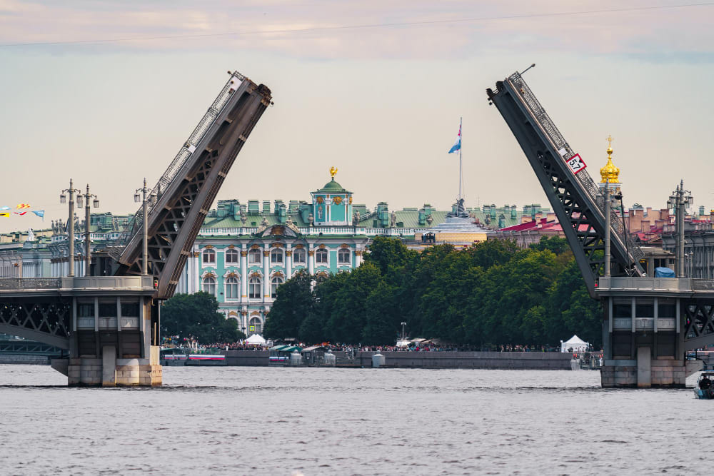 Благовещенский мост в Петербурге фото