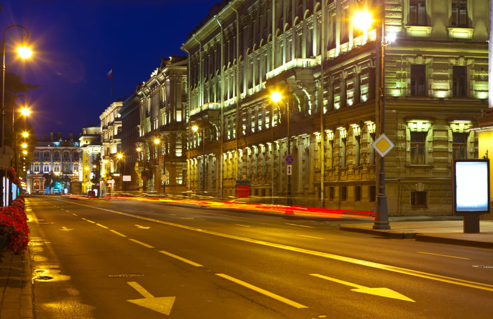 ночной Петербург фото